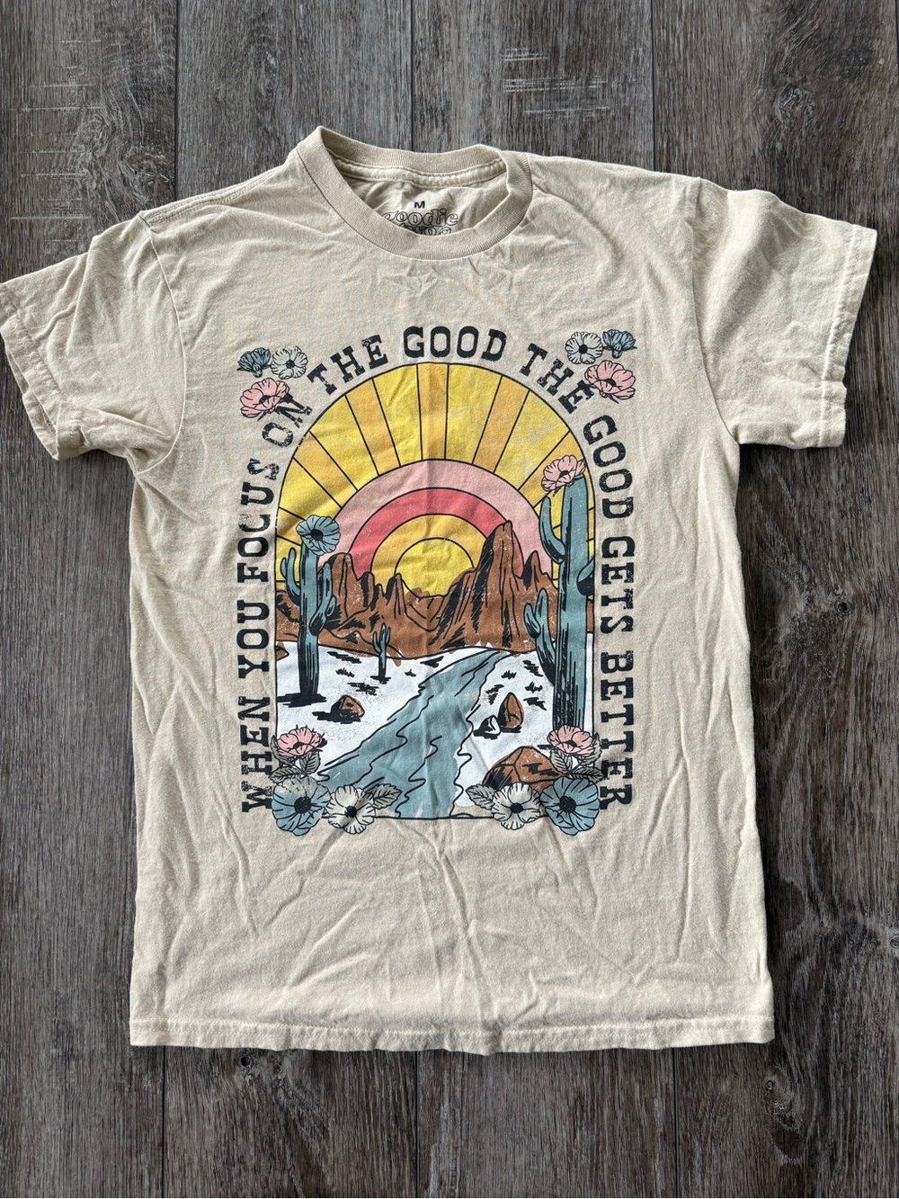 Goodie Two Sleeves Graphic TShirt- Size Medium